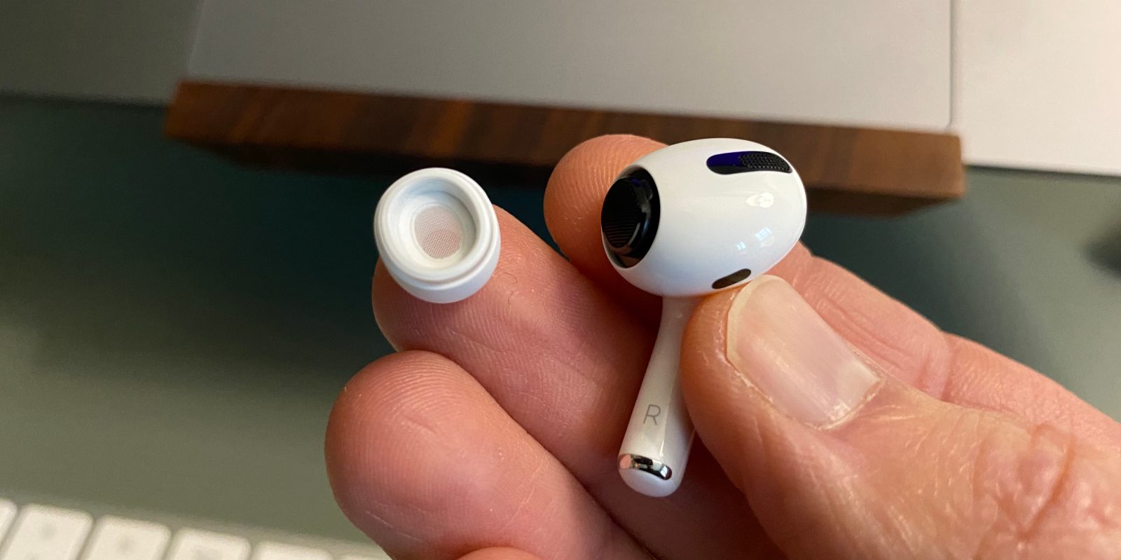 Change AirPods Pro ear tips and run fit test