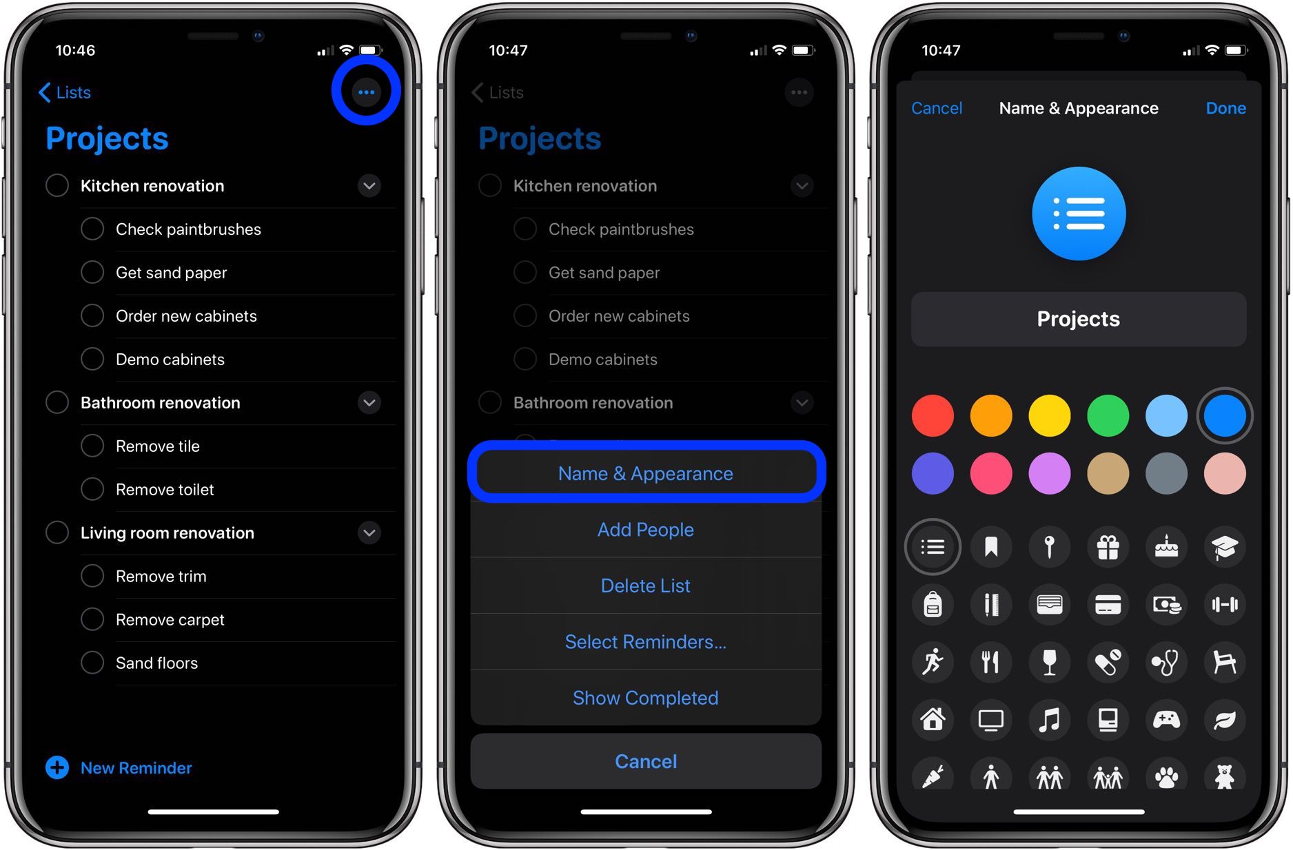 Change Reminders Lists icons and colors on iPhone, iPad, Mac - 9to5Mac