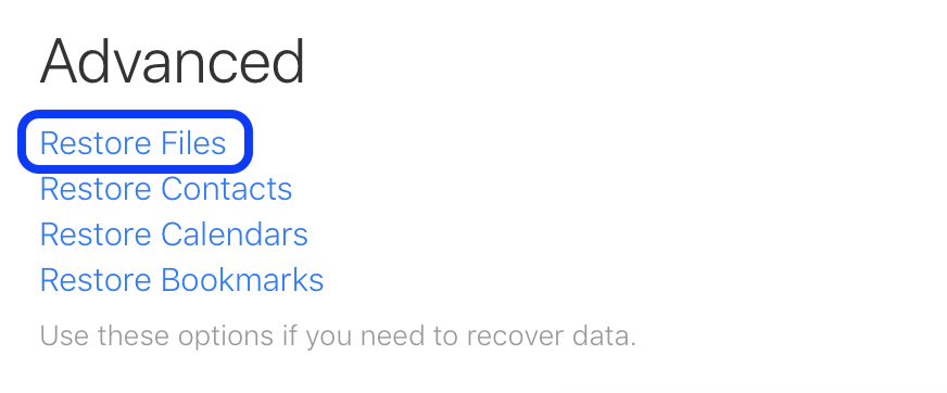 How to recover lost iCloud Drive documents walkthrough 2
