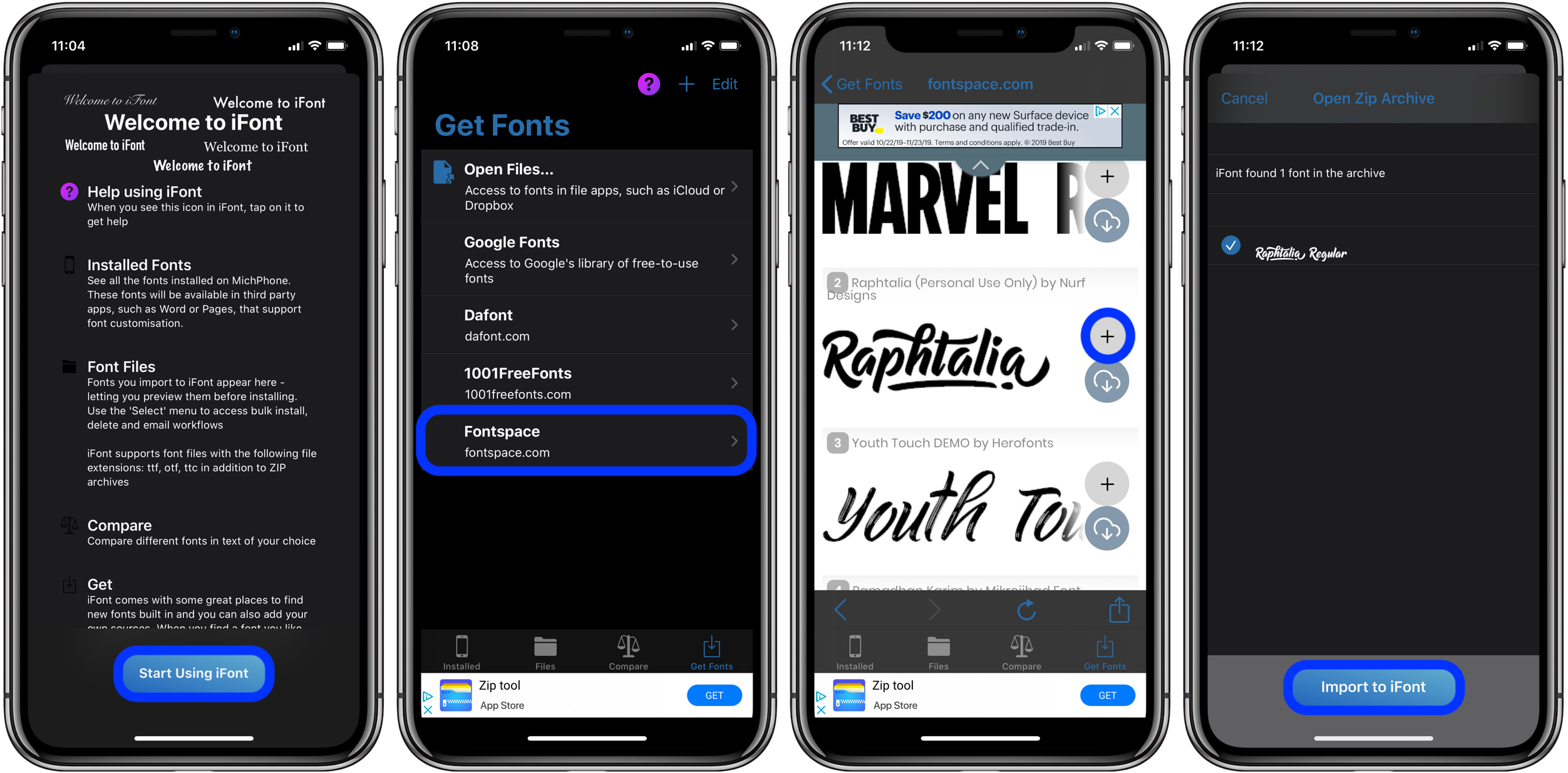 iOS 13 How to use custom fonts iPhone iPad 4