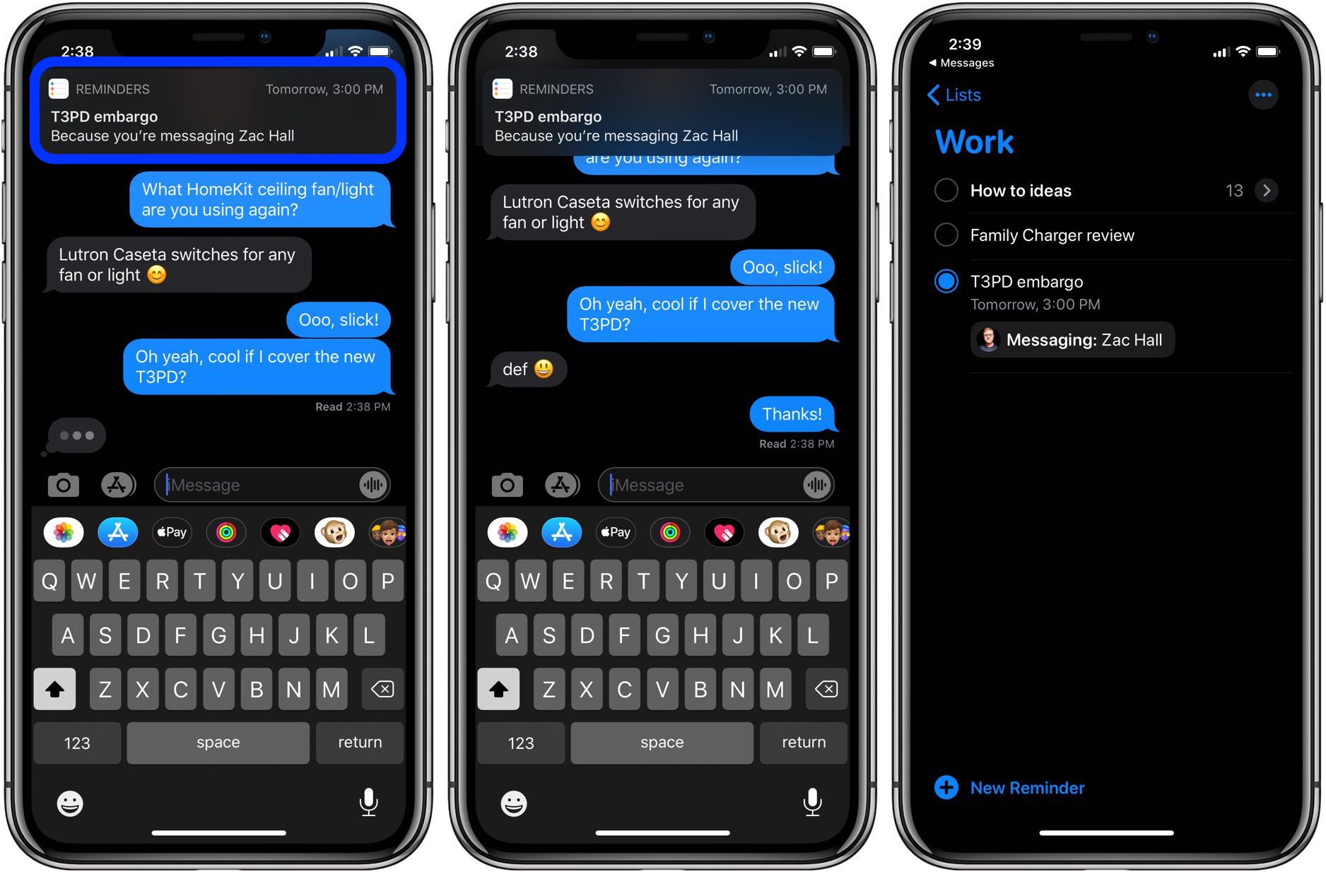 iOS 13 教程：如何在向某人发送信息时触发提醒事项？