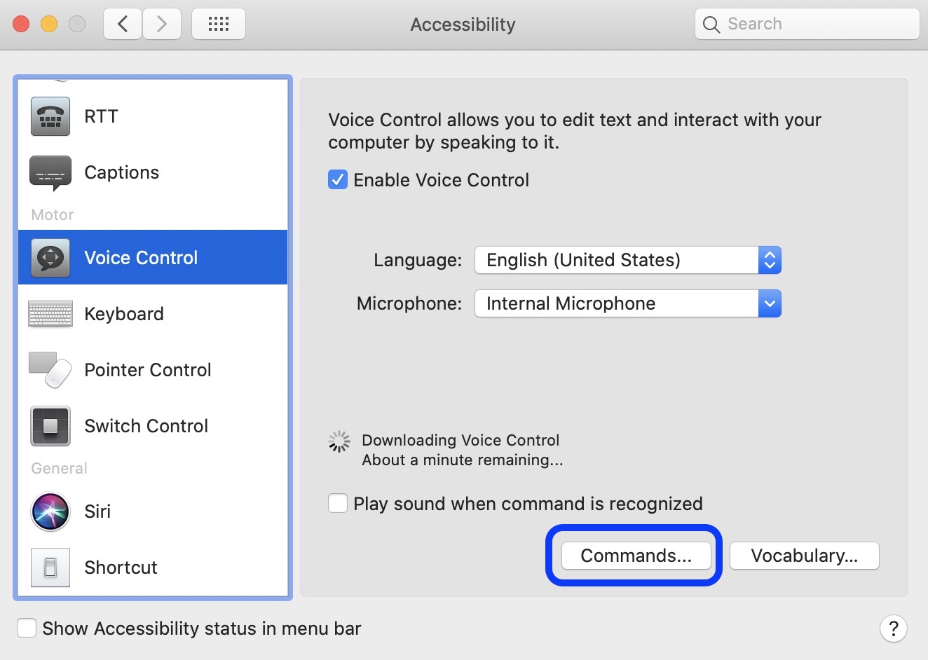 voice control mac