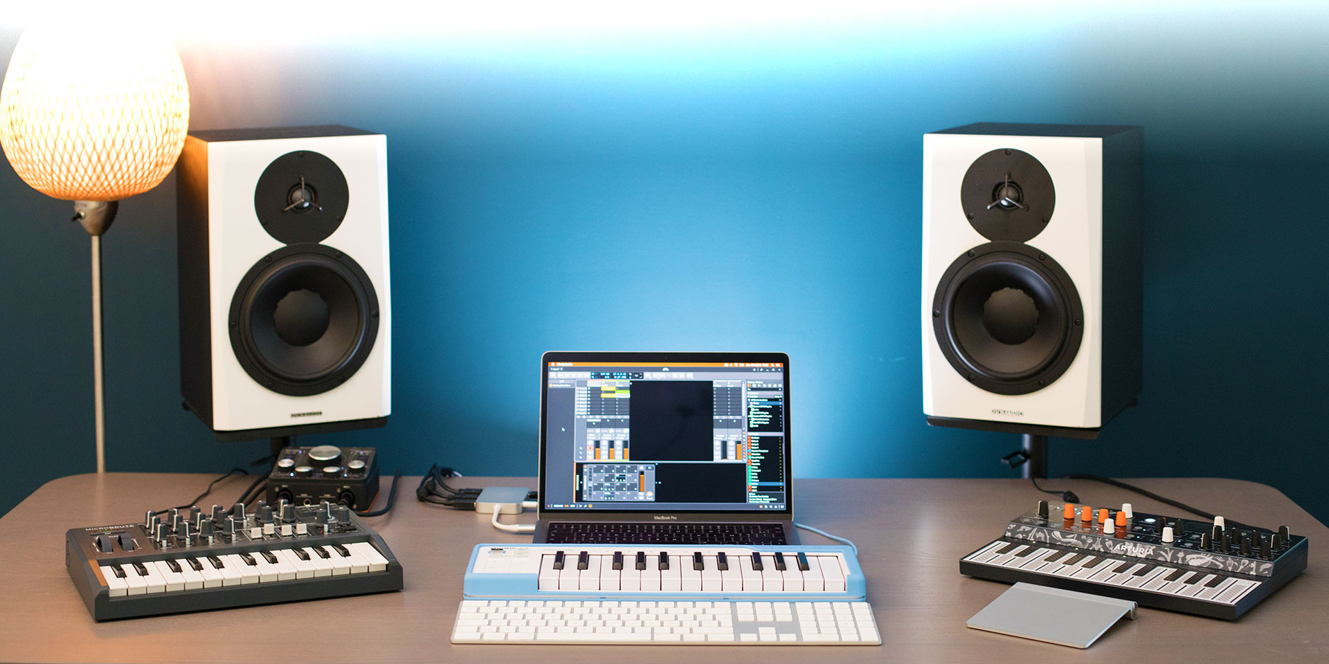 led keyboards for mac desktop in recording studio