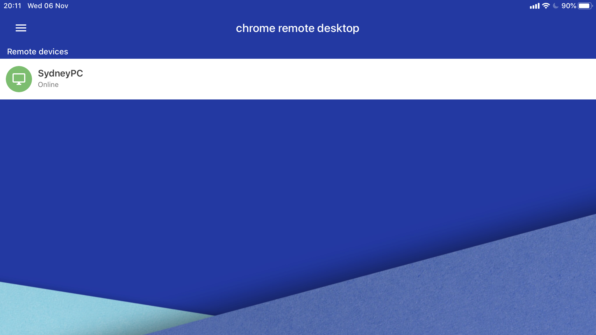 chrome remote desktop ipad pro 2019