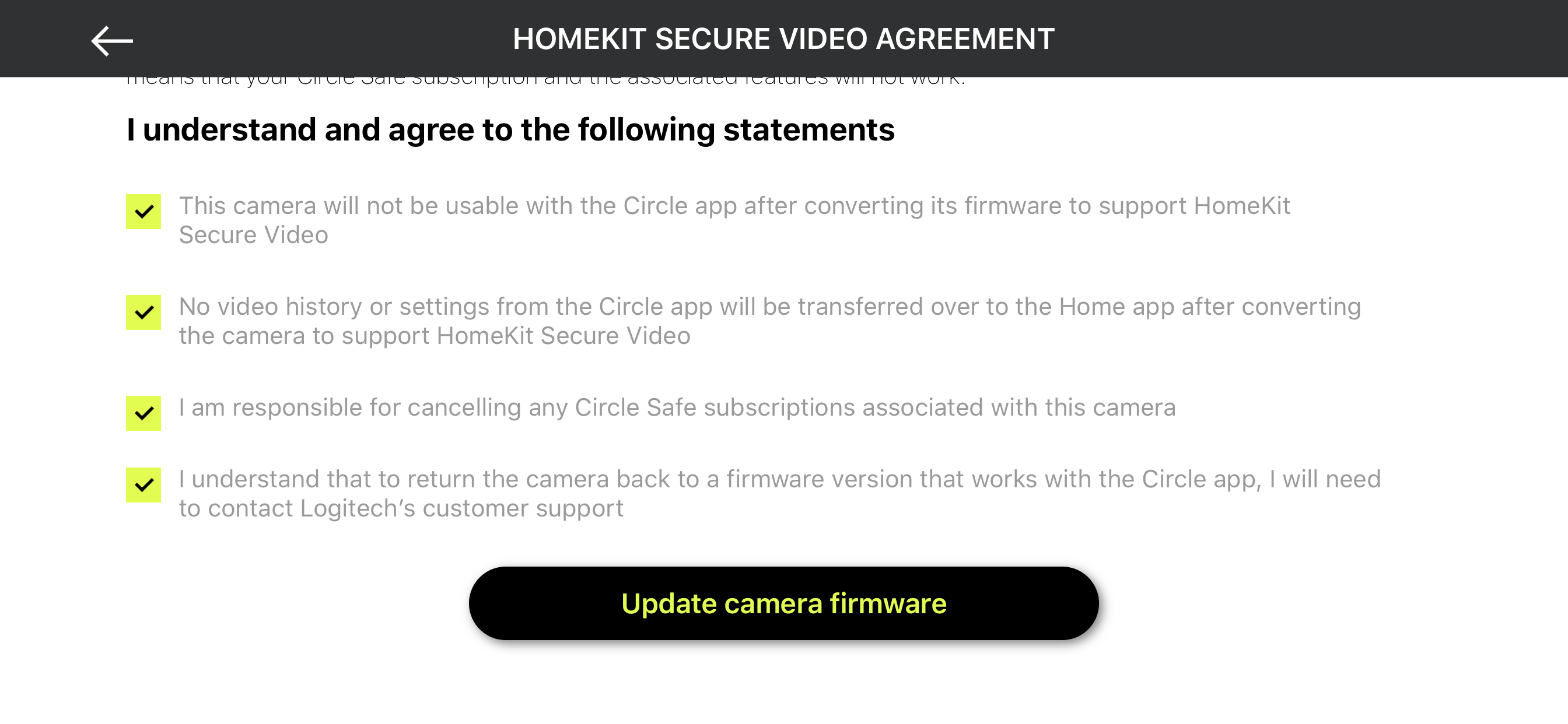 homekit secure video logitech