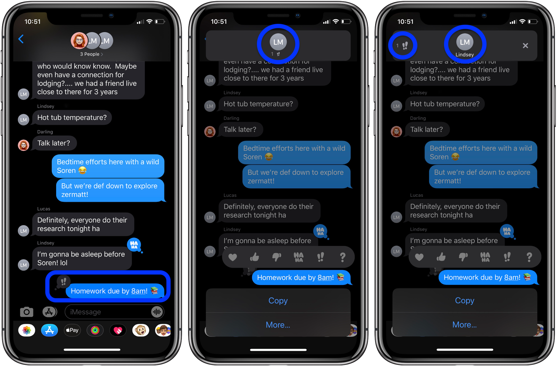 how to look at time stamps on messages on a mac