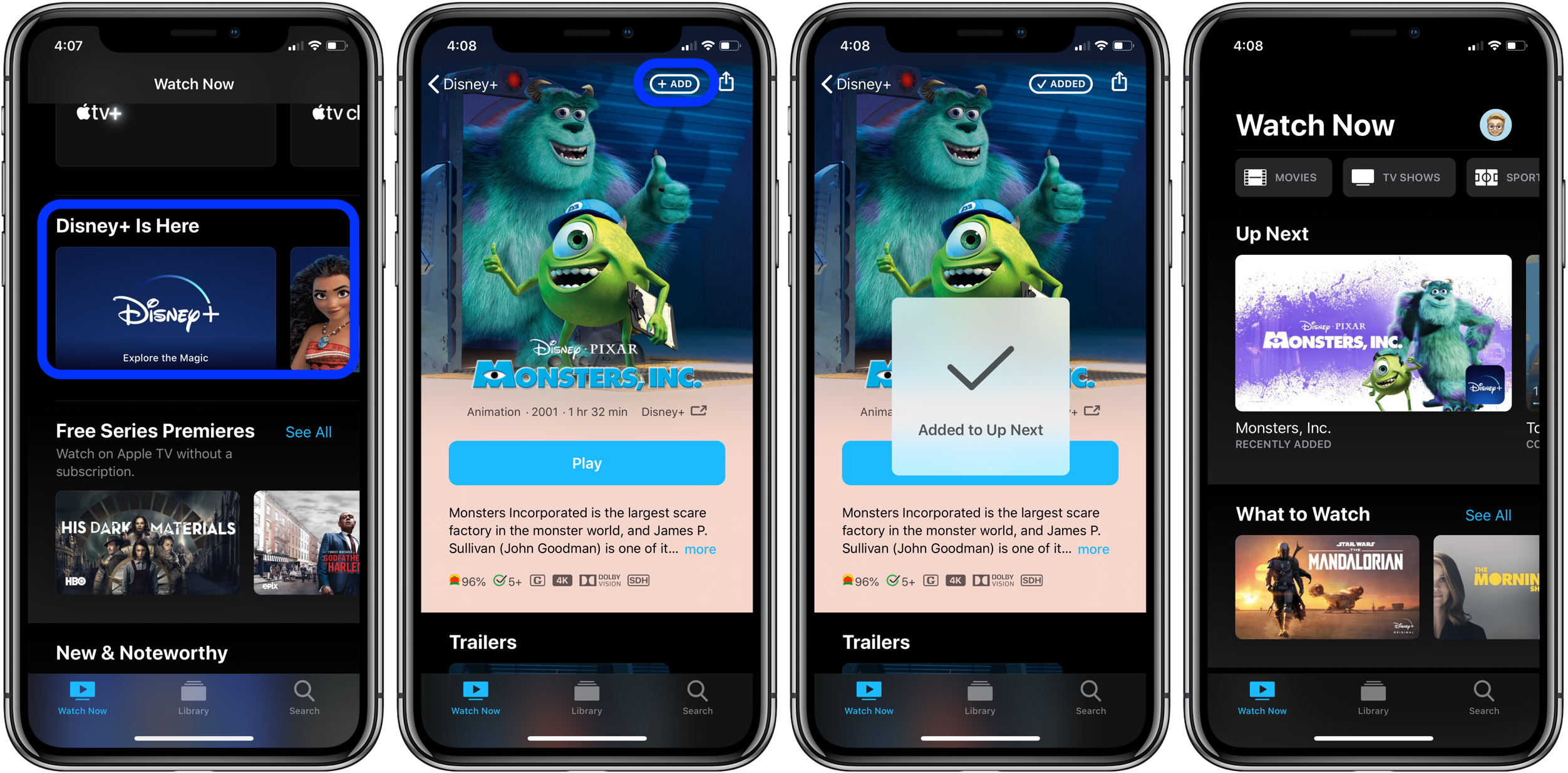 How to Disney+ with Apple TV app and Up Next -