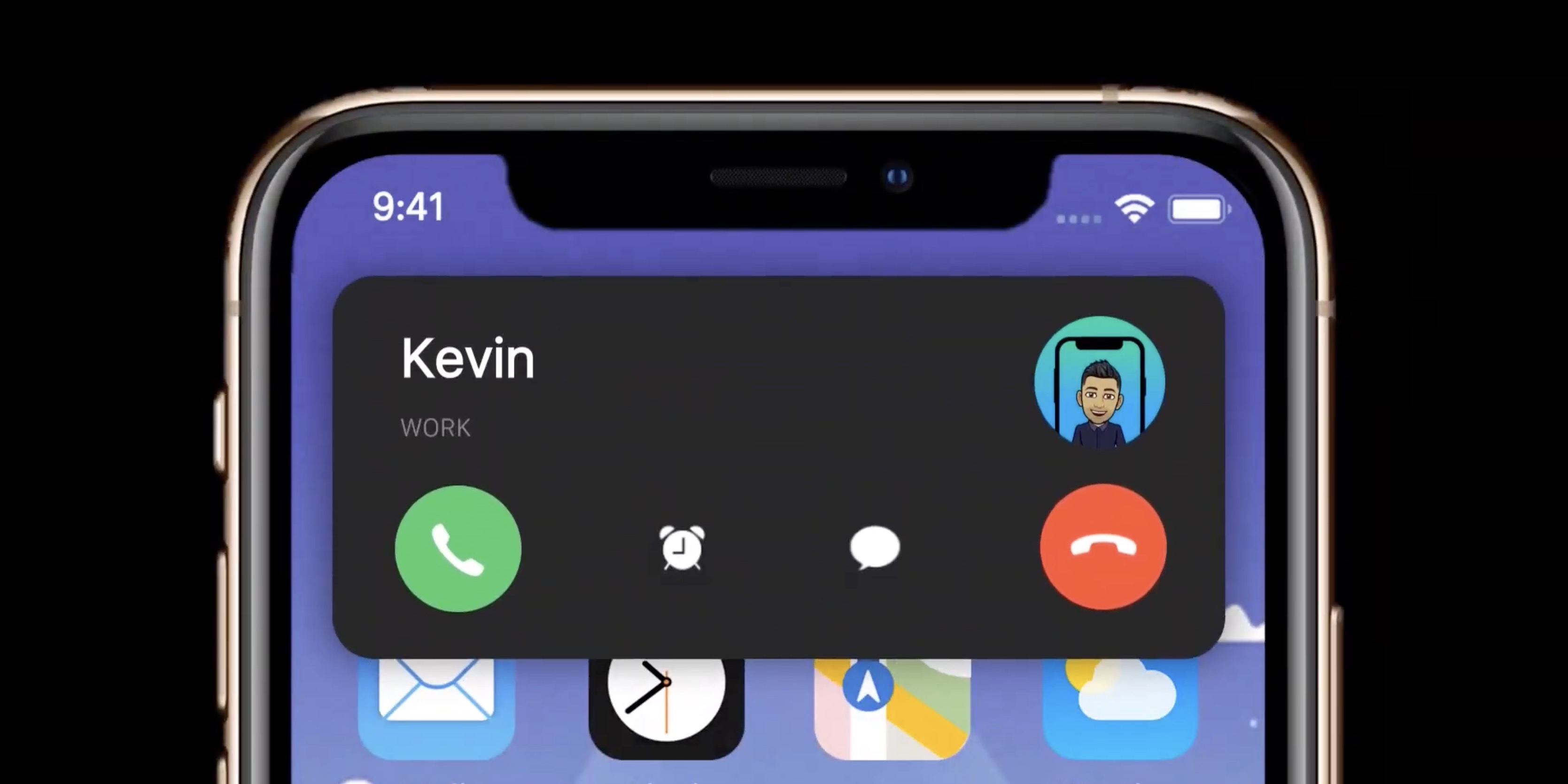  iOS  14  concept teases what a new call screen UI Split 