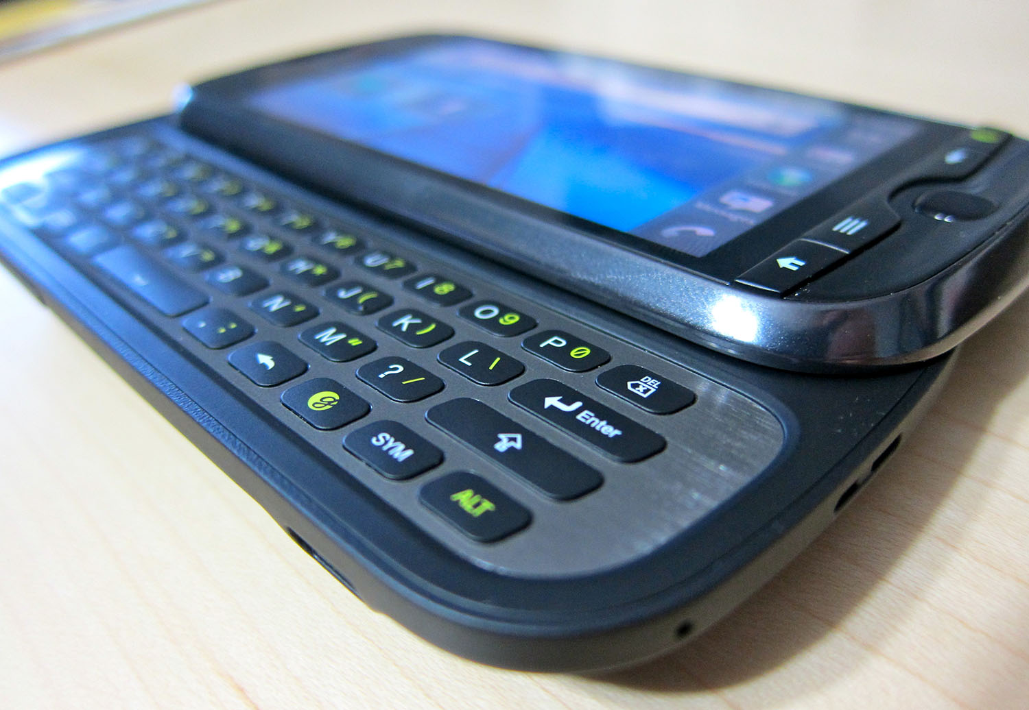 Old-school sliding keyboard smartphone