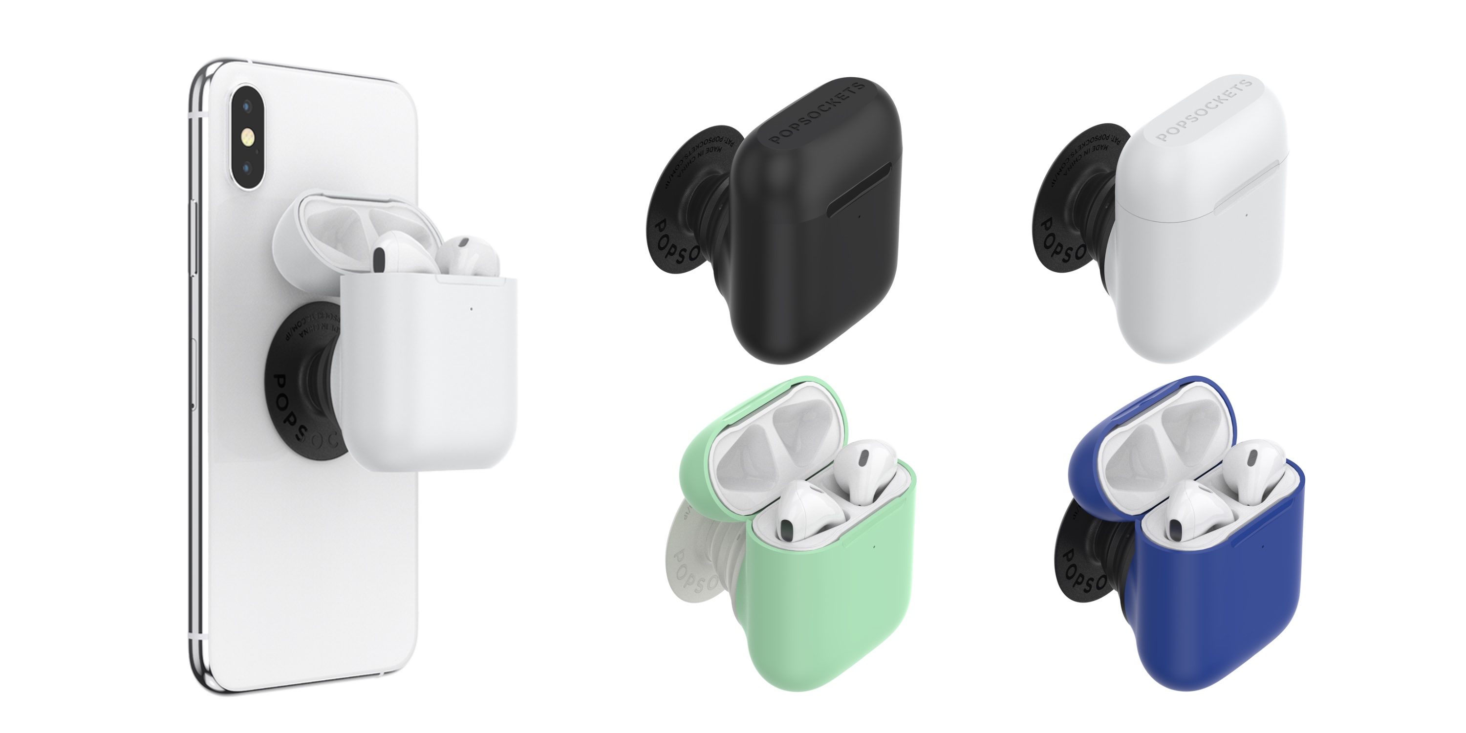 Vandret Skal kronblad PopSockets' PopGrip AirPods Holder is a detachable iPhone grip/stand and  AirPods case - 9to5Mac