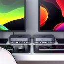 Satechi USB-C Mac mini Stand Hub dual setup