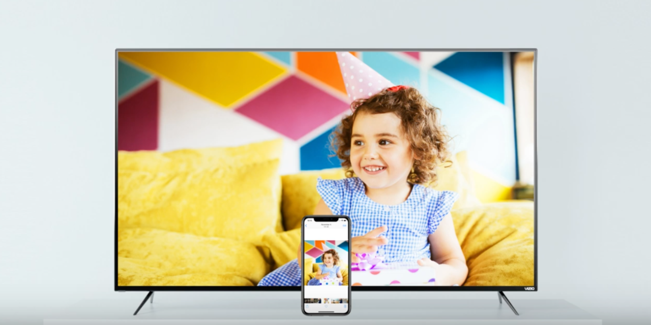 Vizio TV with AirPlay 2 in the classroom