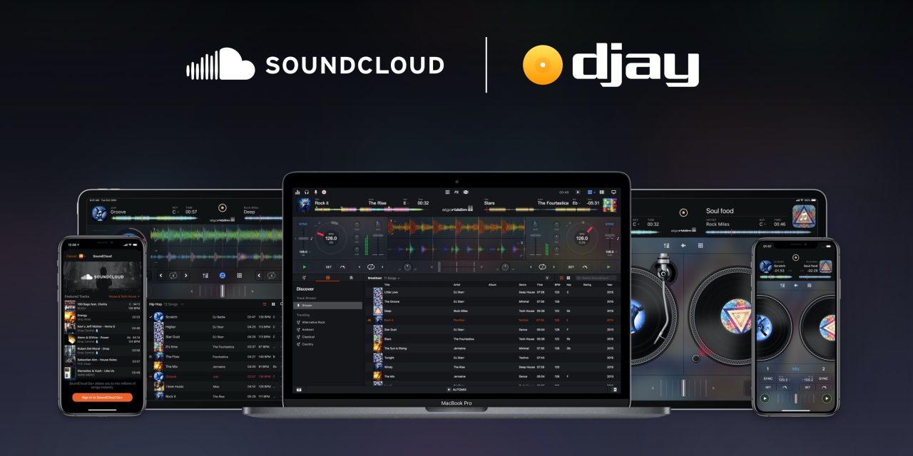 djay app iPad Mac SoundCloud Tidal integration