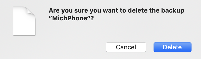 How to delete iPhone backups macOS Catalina walkthrough 3