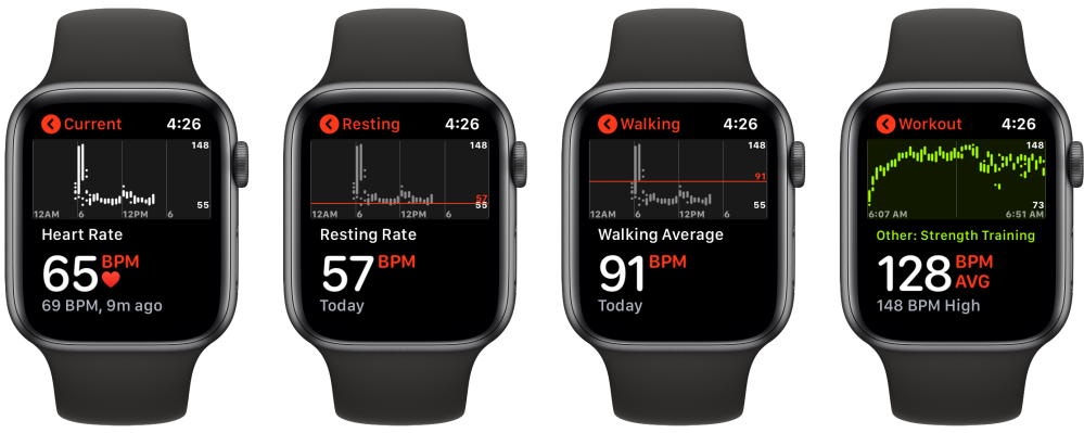 How to see the heart rate history of Apple Watch?