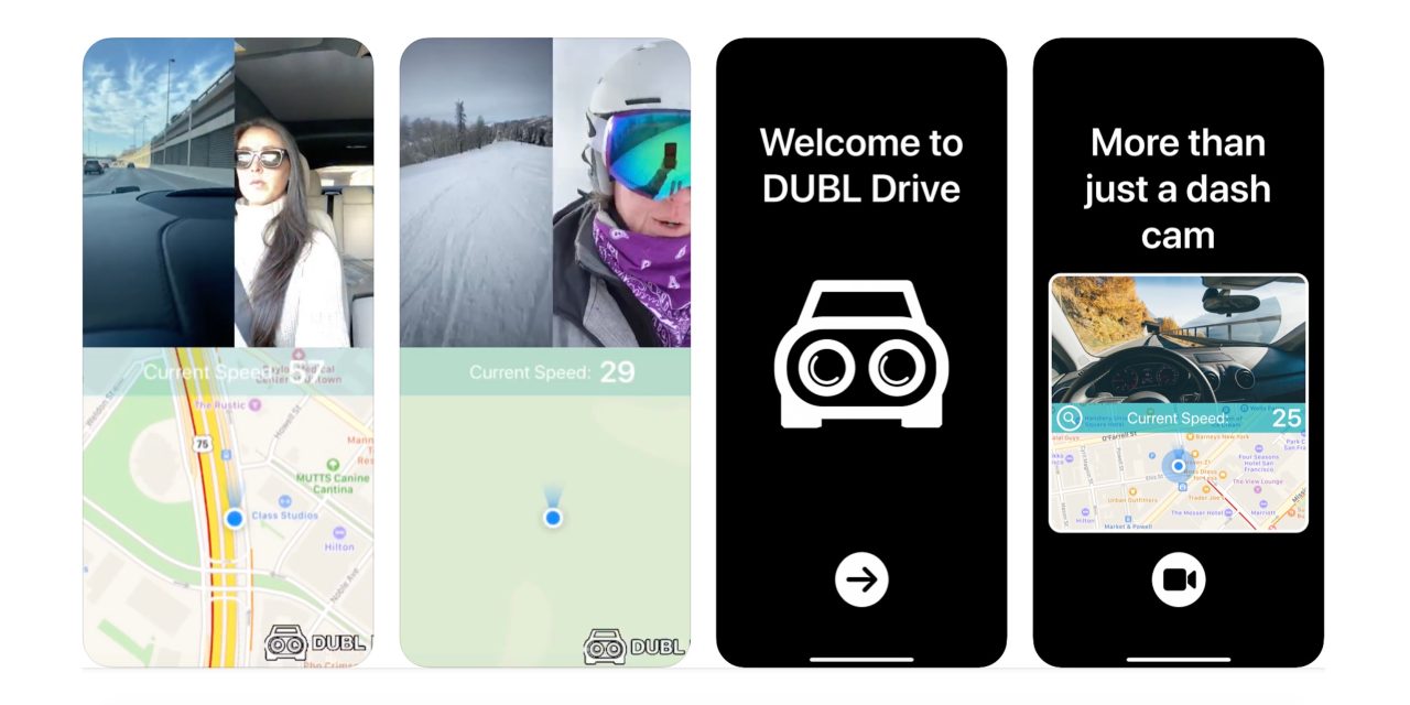 DUBL Drive iPhone two-way dash cam app