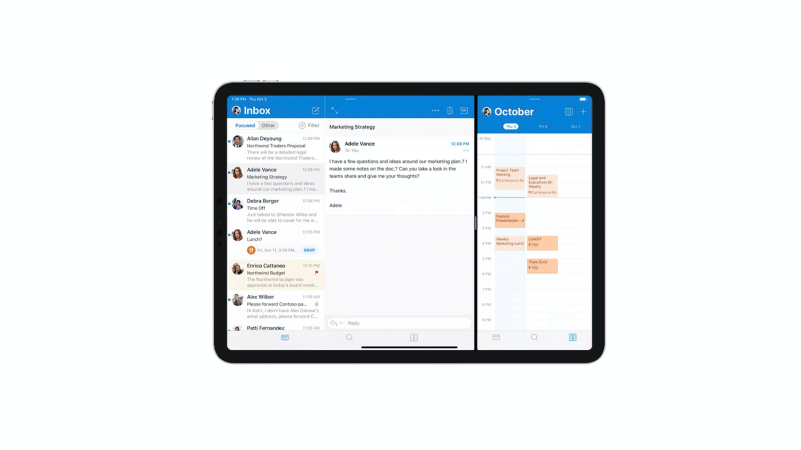 Microsoft Outlook iPad