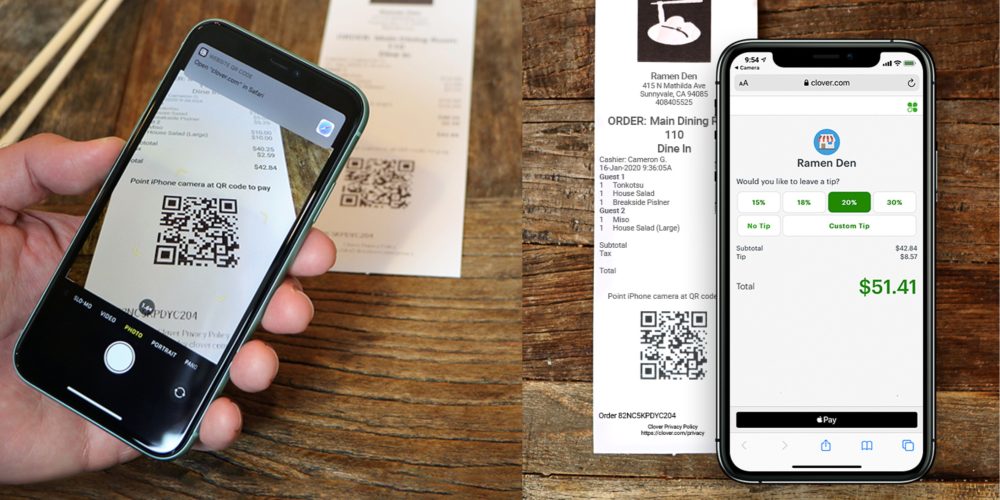 Apple Pay And Qr Codes See Restaurants With Clover Pos Encourage Customers To Dine N Dash 9to5mac