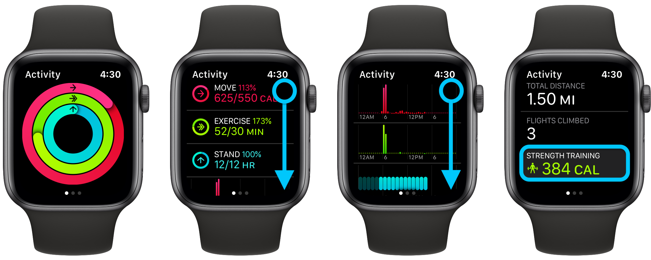 apple watch 4 exercise app