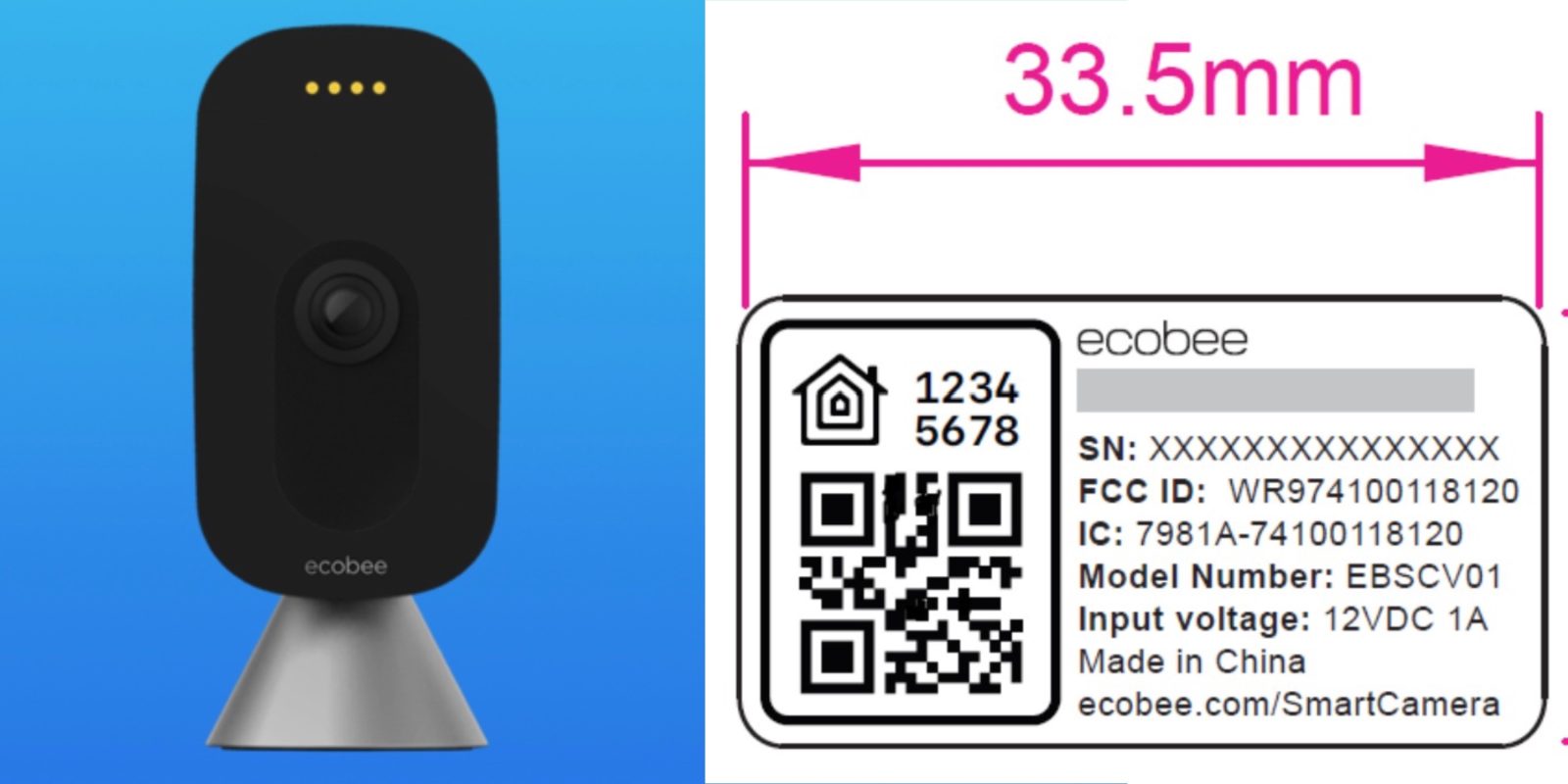 ecobee smart camera HomeKit support confirmed