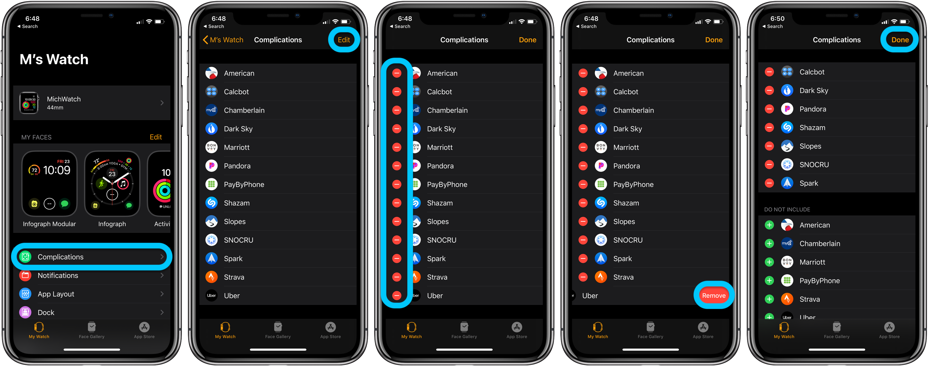 Apple Watch: How to remove apps from the complications list - 9to5Mac