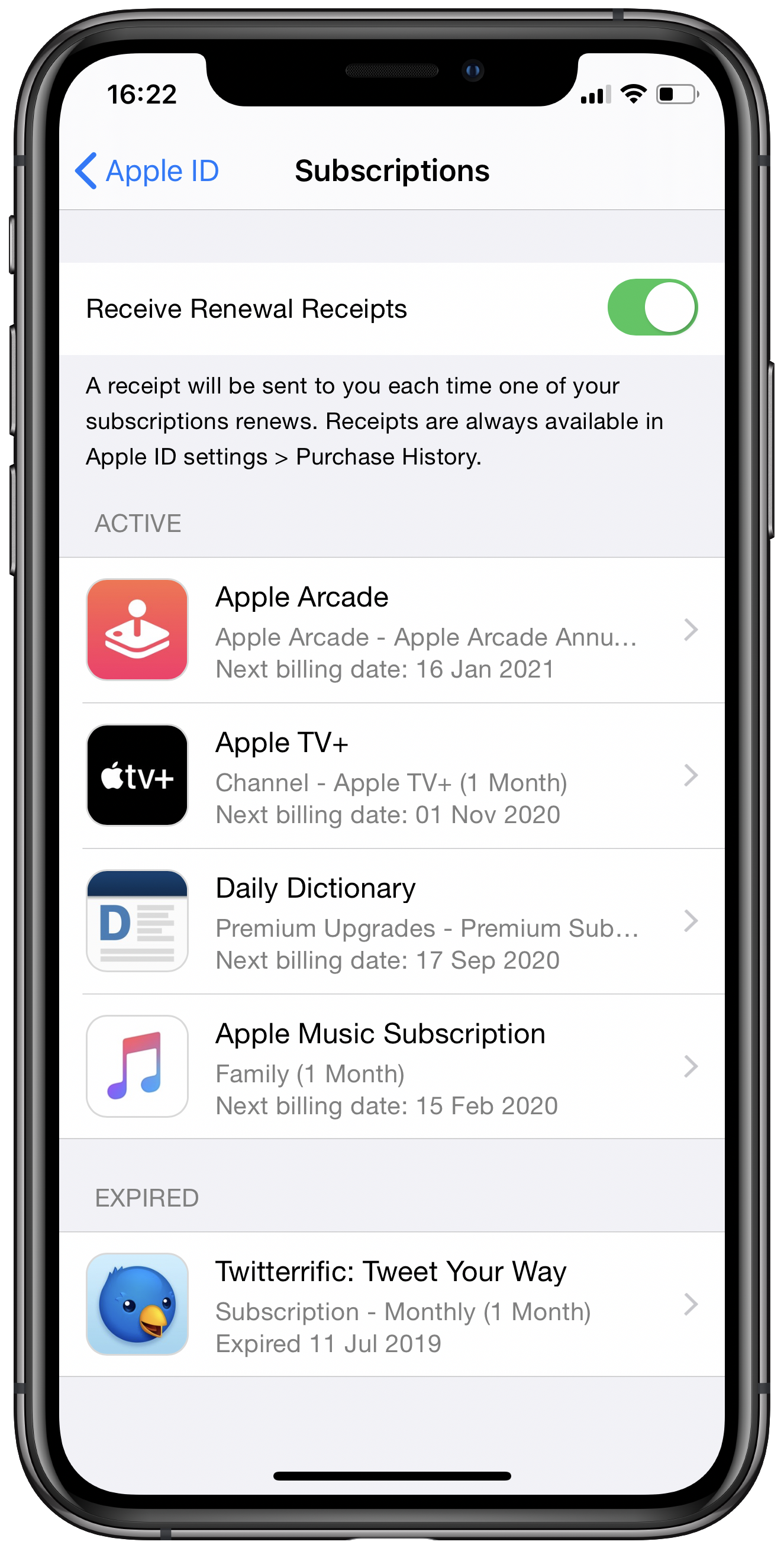 You can now opt-out of receiving subscription renewal emails from Apple