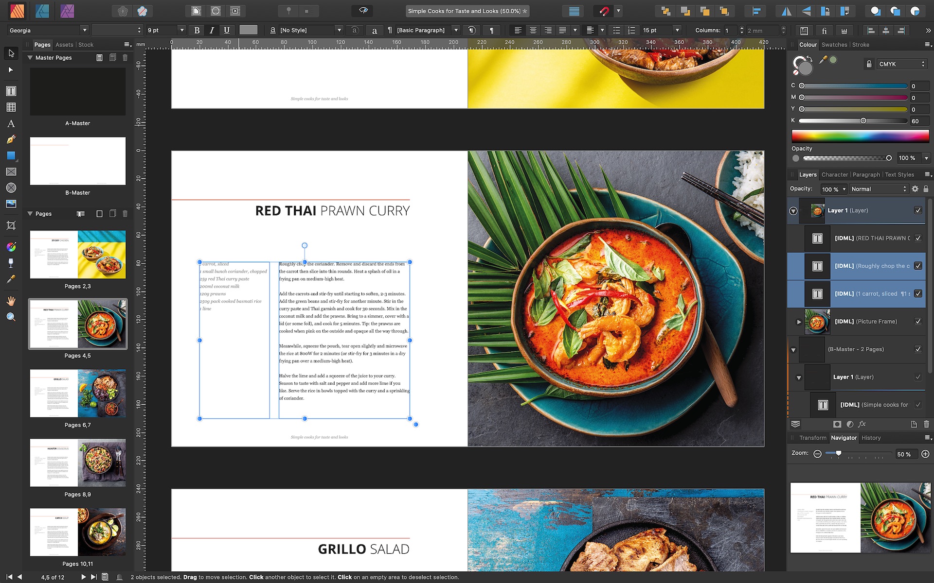 indesign data merge only using one master page