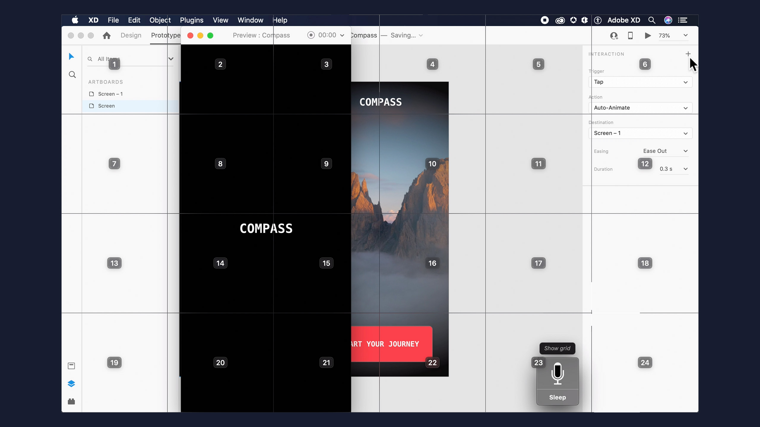 is adobe xd live preview for mobile only on mac