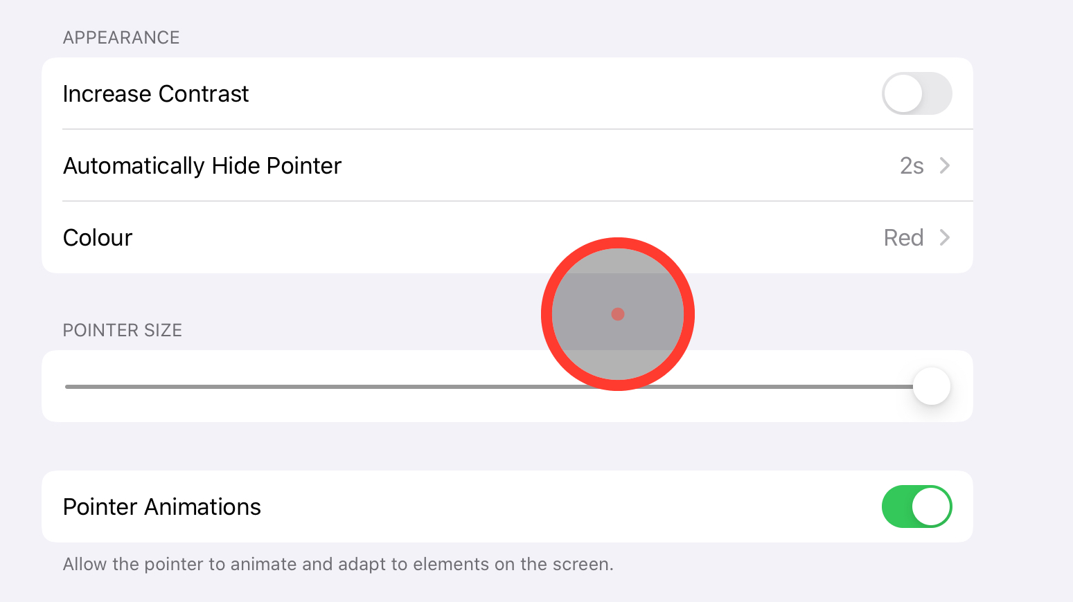 How To Customize The Mouse Cursor On Ipad Tracking Speed