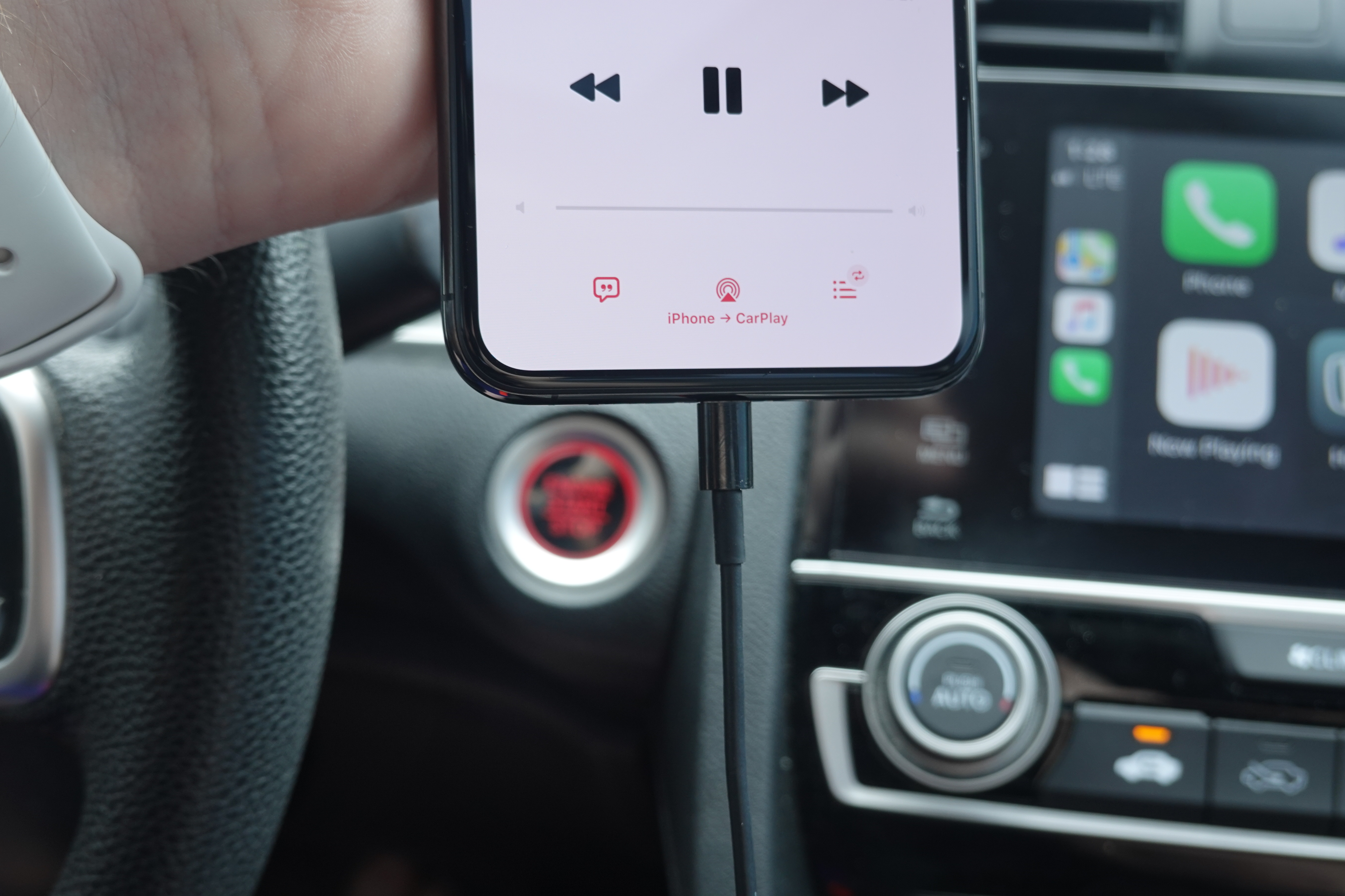 HexaCharge magnetic charging mount converts wired CarPlay