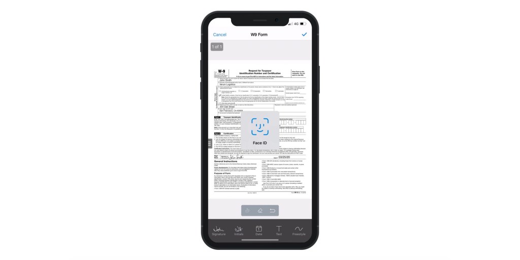 photo of SignEasy becomes first digital signing app to support Face ID image