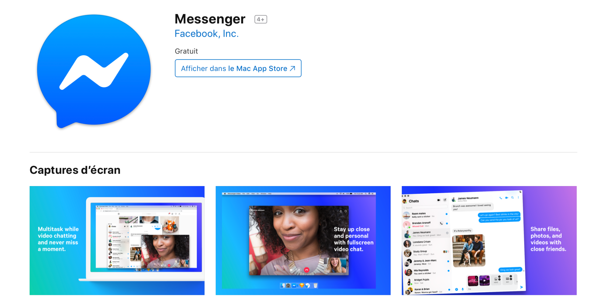 facebook messenger client for mac