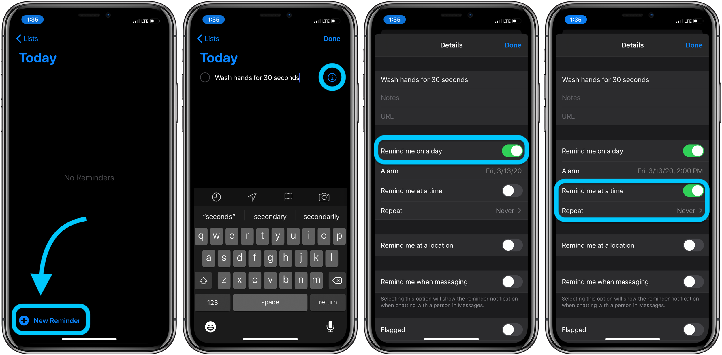 How to set up hourly reminders on iPhone and Apple Watch to wash your hands and stop touching your face