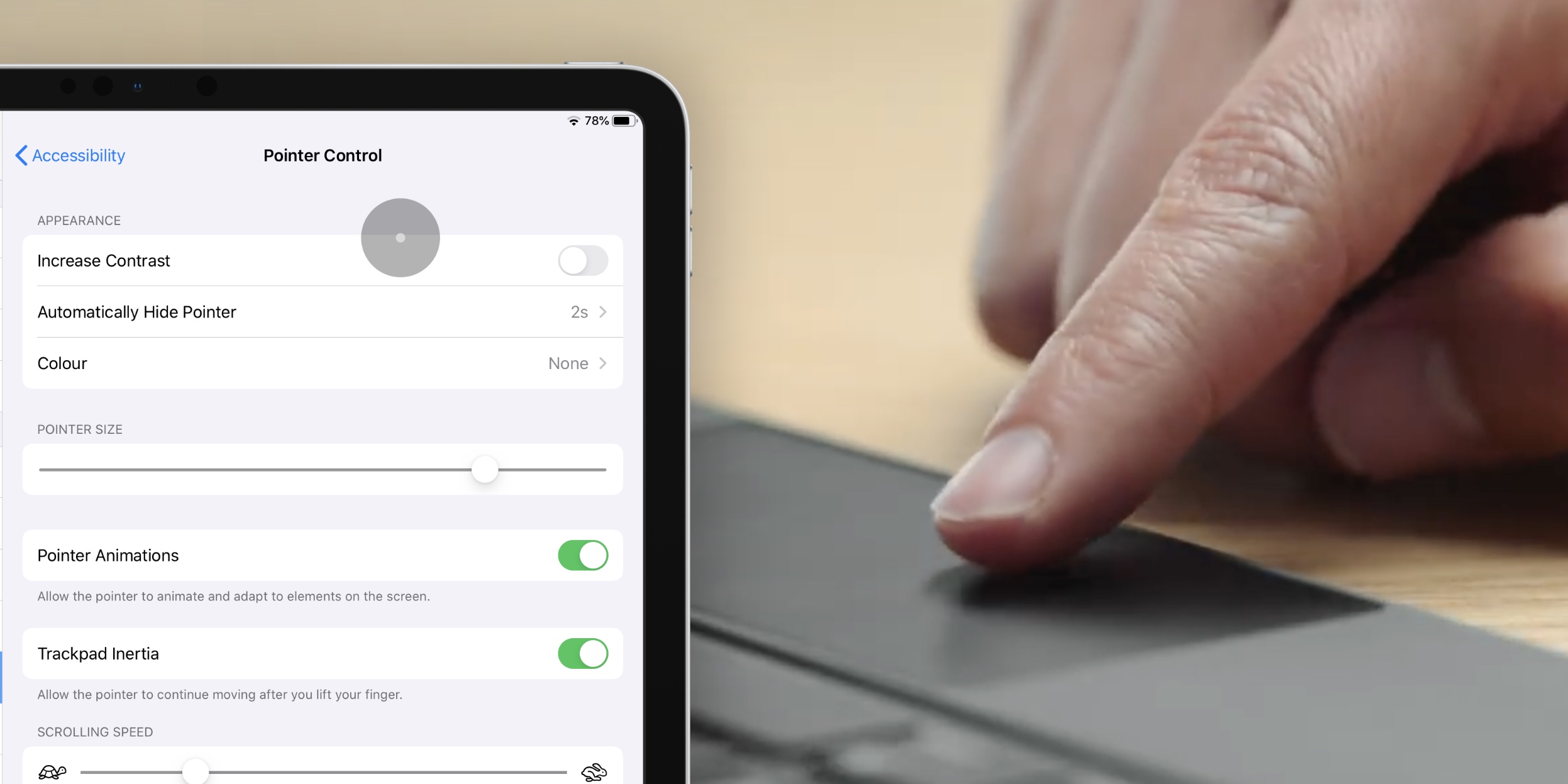 How to customize the mouse cursor on iPad: tracking speed, animations,  color, more - 9to5Mac