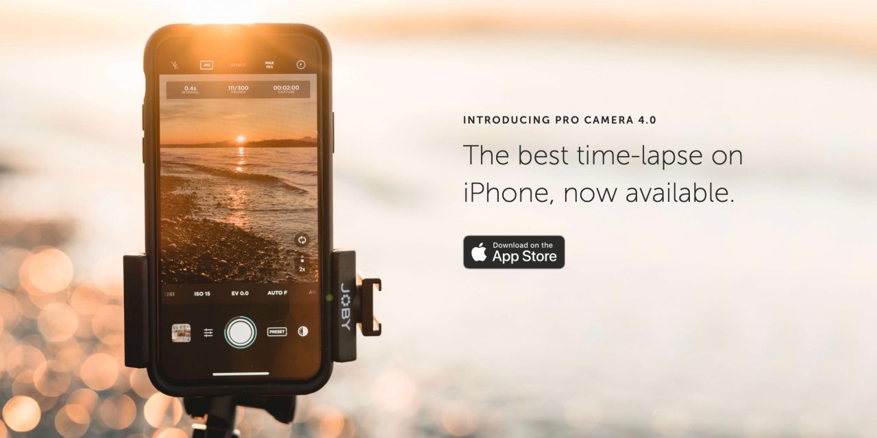 Moment Pro Camera iOS iPhone time-lapse update