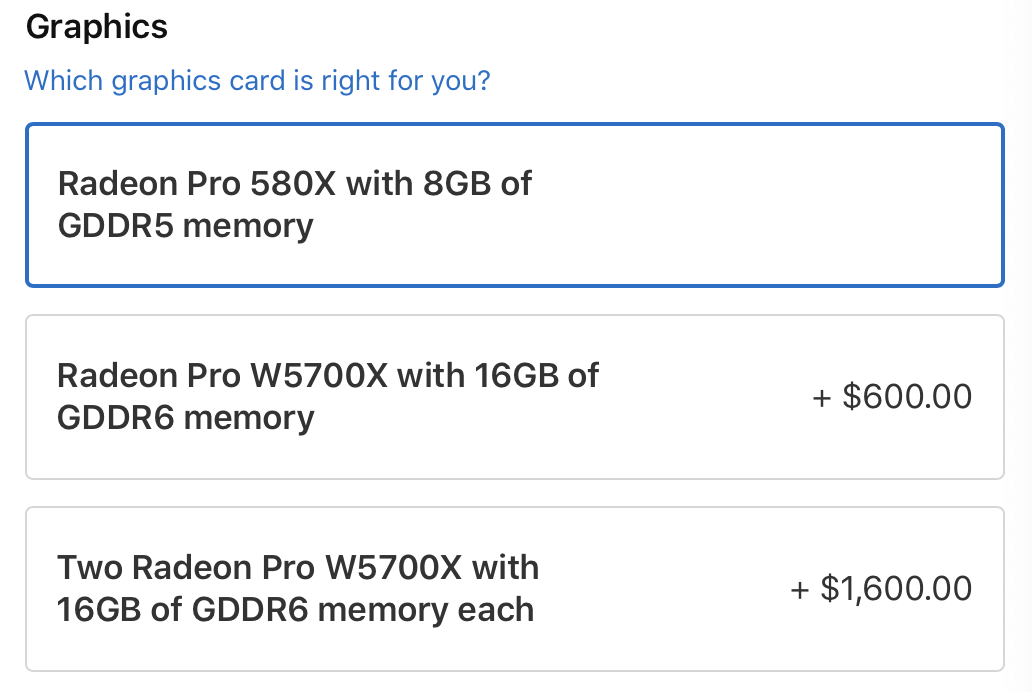 お買得品 Mac Pro Radeon proW5700X MPX Module PCパーツ