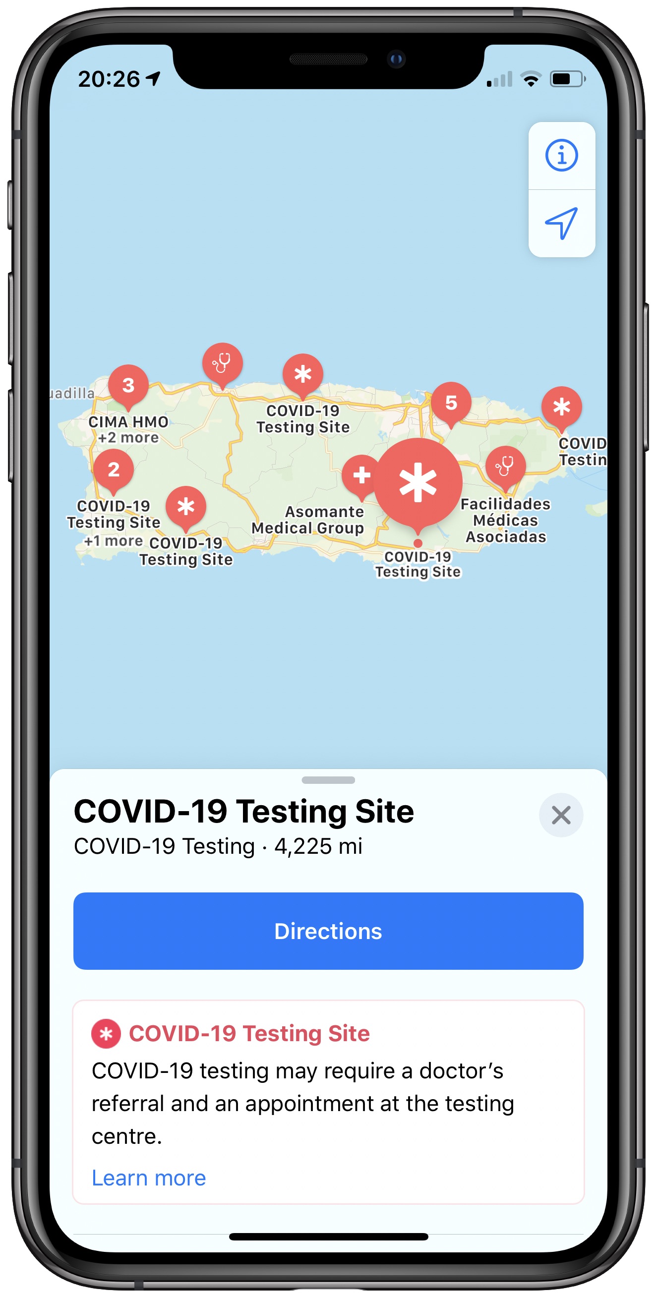 Apple Maps displays COVID-19 testing locations [now live] - 9to5Mac