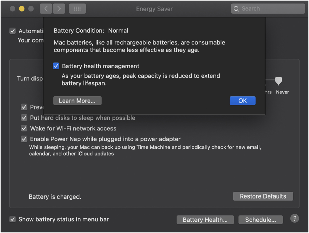 How To Turn Off Battery Health Management On Mac