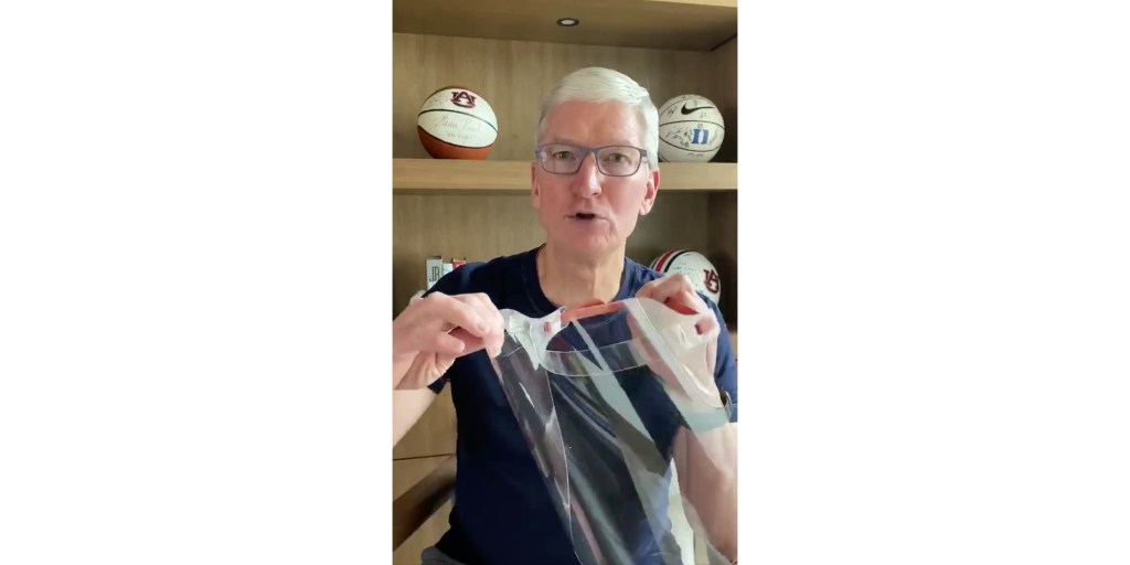 photo of Tim Cook: Apple shipping custom face shields to medical workers as mask donations cross 20M image