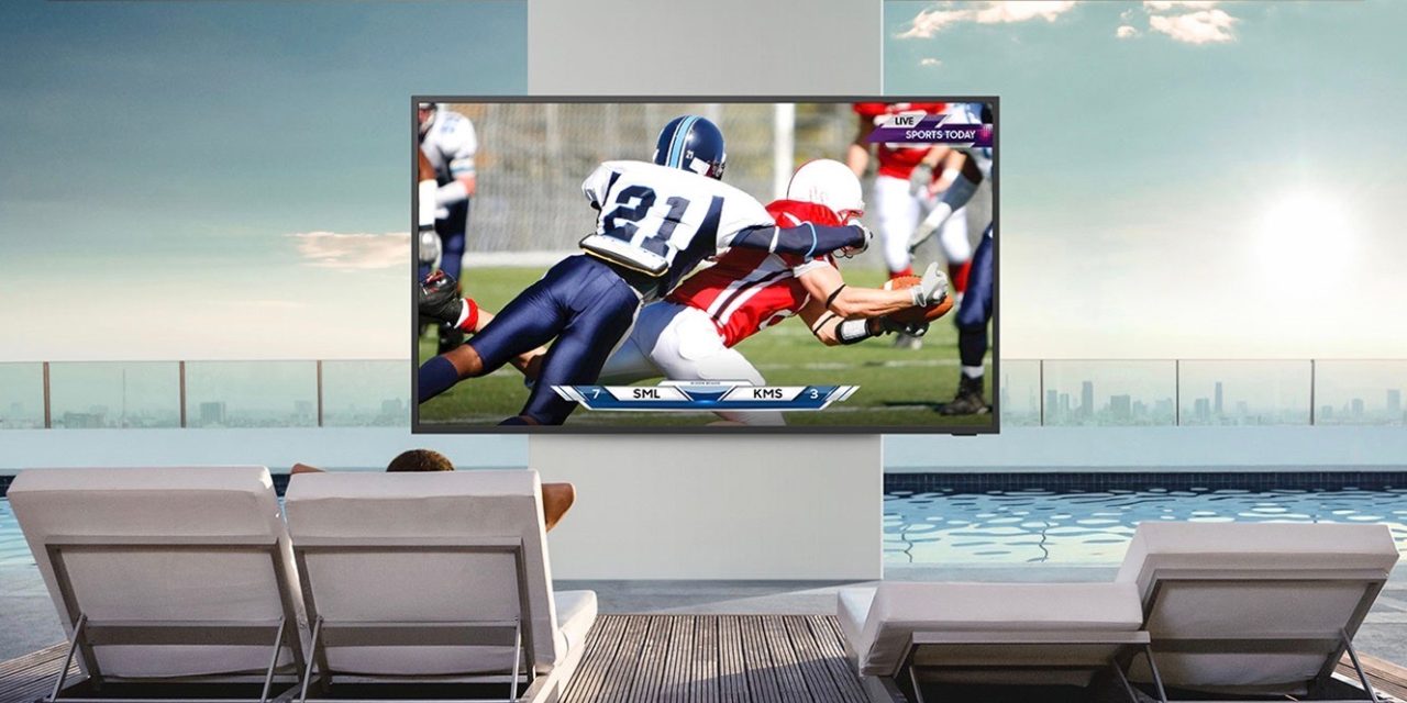 Samsung Terrace smart outdoor TV Apple TV AirPlay 2