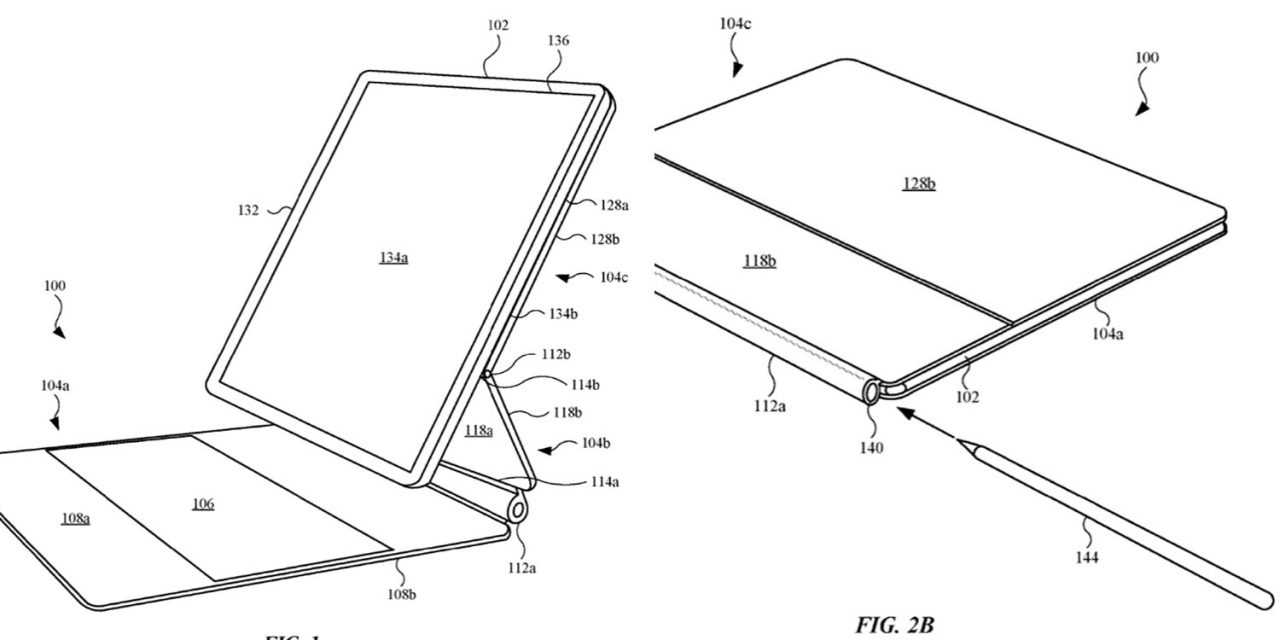Apple patent for the iPad Magic Keyboard