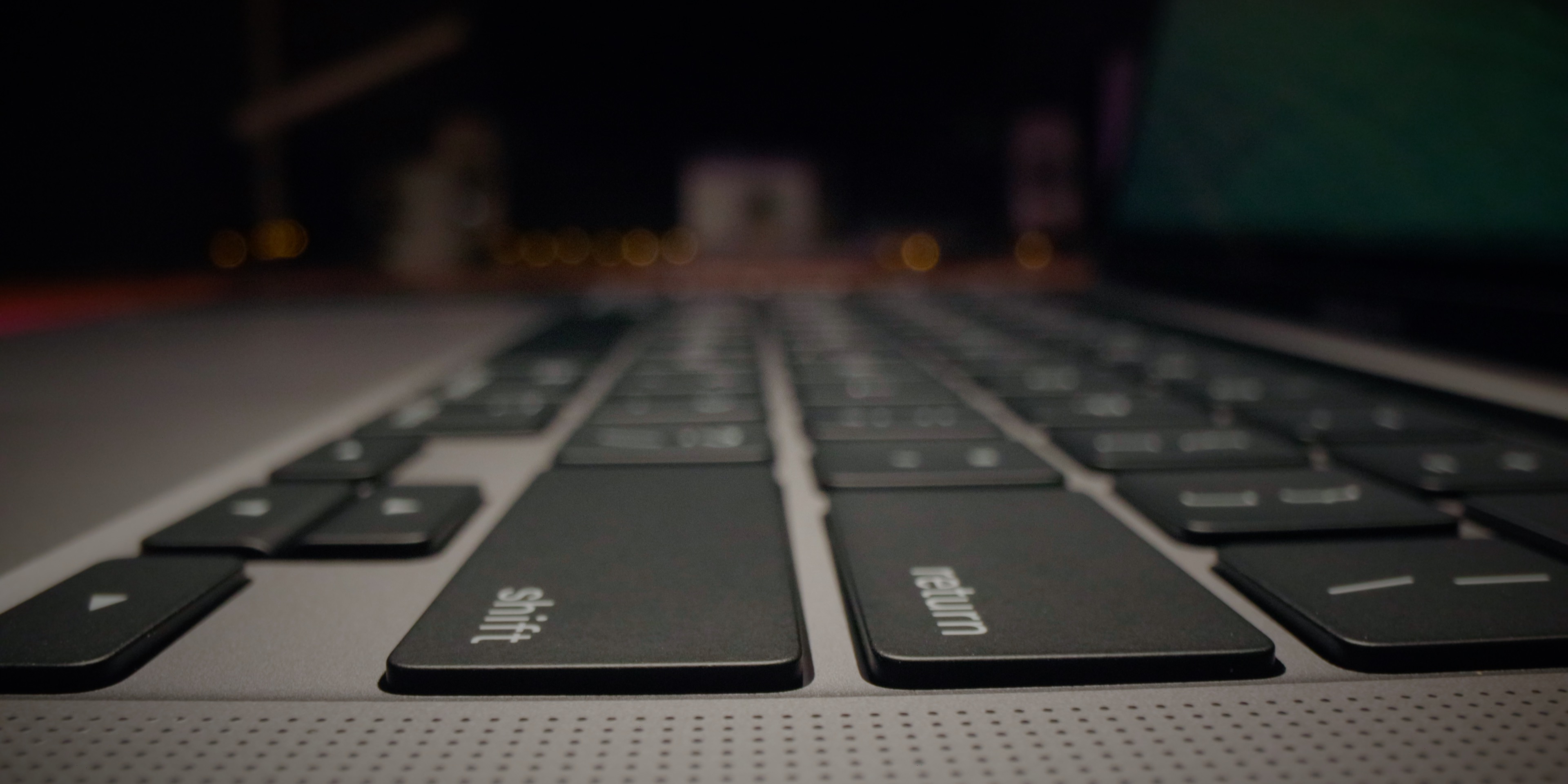 2020 MacBook Pro - keyboard up close