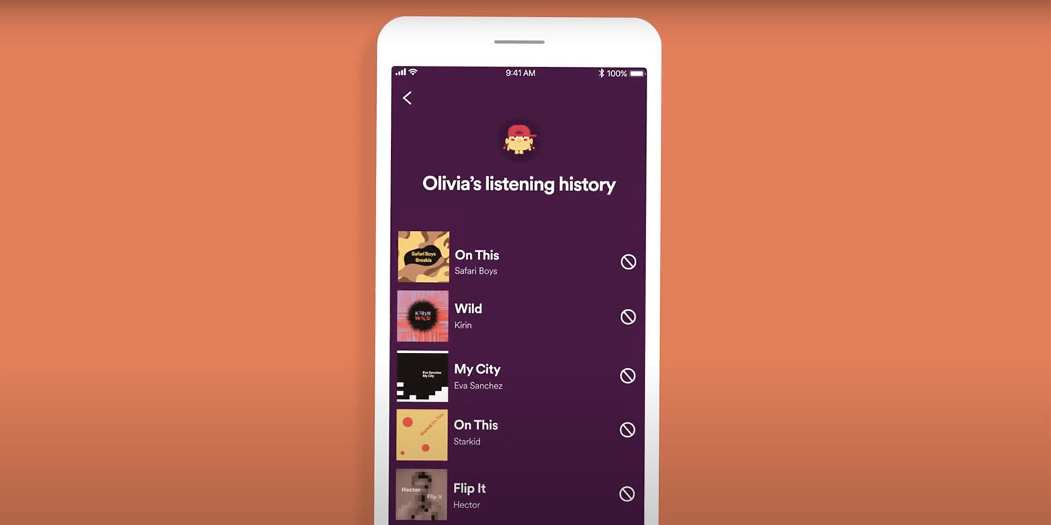 Parents can now see their kids' Spotify listening history