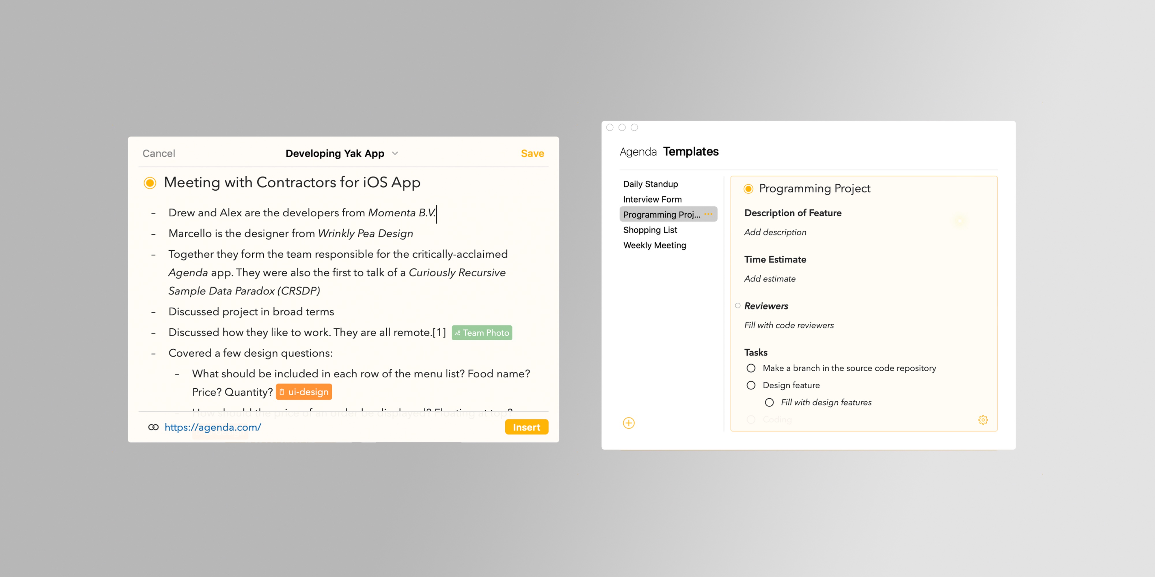 Zorg Afvoer leraar Agenda note-taking app adds new sharing extensions, template feature, more  - 9to5Mac