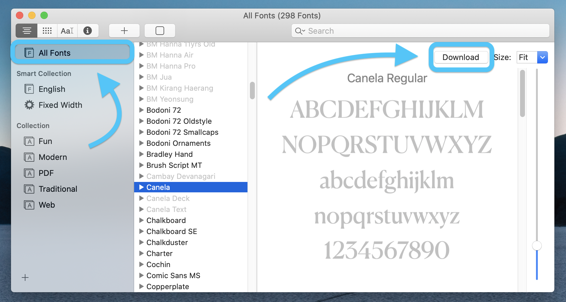 How to install new free Mac fonts walkthrough 1