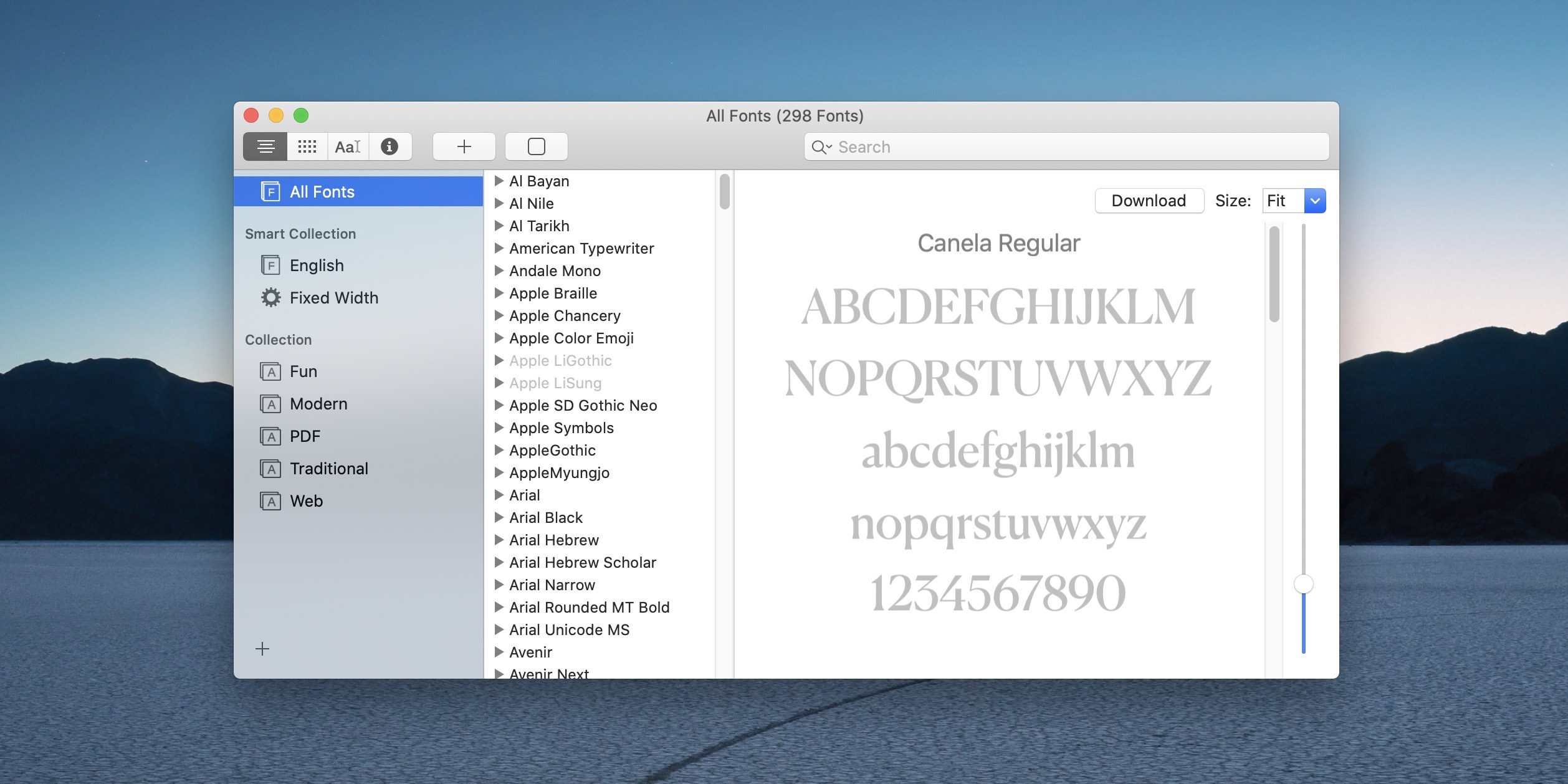 unlock fontbook mac