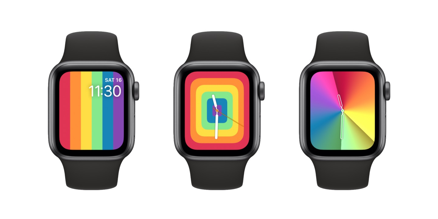 New Apple Watch faces: 2020 Pride and rainbow Gradient [update: more] -  9to5Mac
