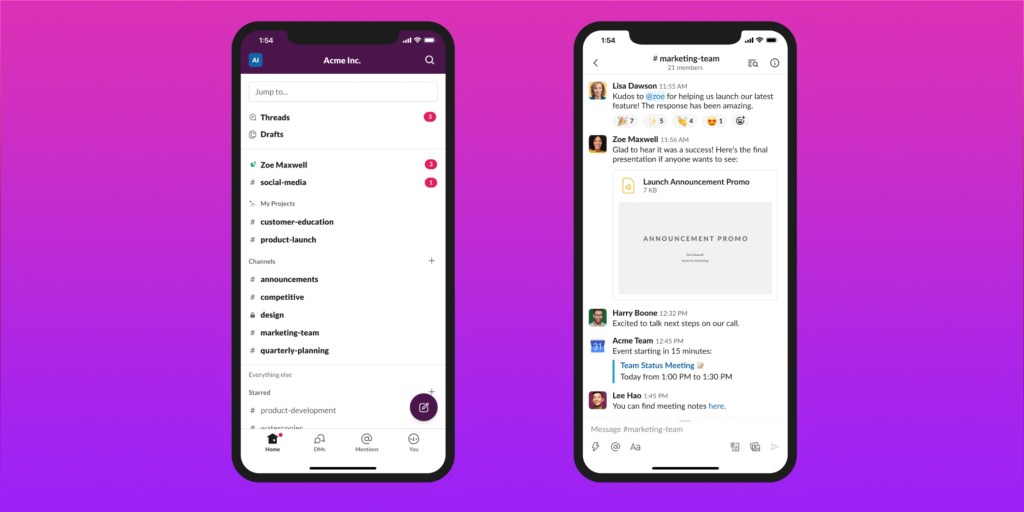 Slack for iOS gets major redesign with bottom bar UI including tabs for ...