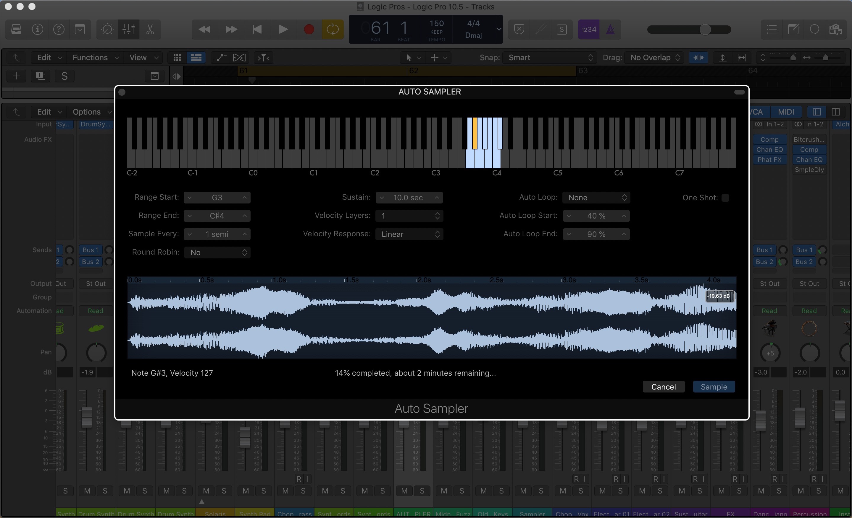 sampling in logic pro 8