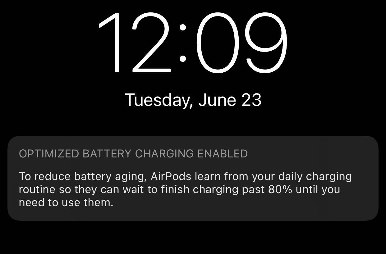iOS 14 adds new AirPods optimized charging feature to reduce battery